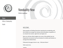Tablet Screenshot of nondualitynow.com